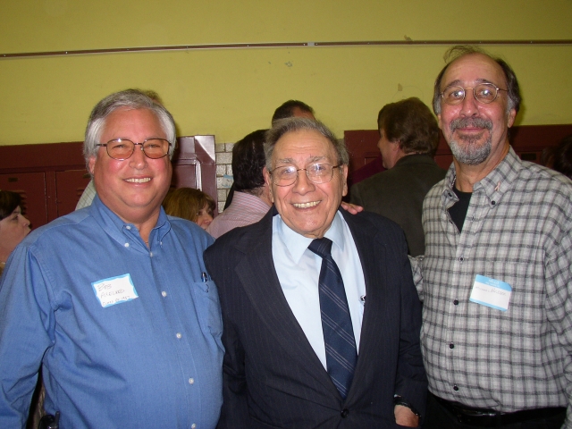 Boone School 75th Birthday.  Mr. Brunetti, Mike Hesser, Bob Axelrod